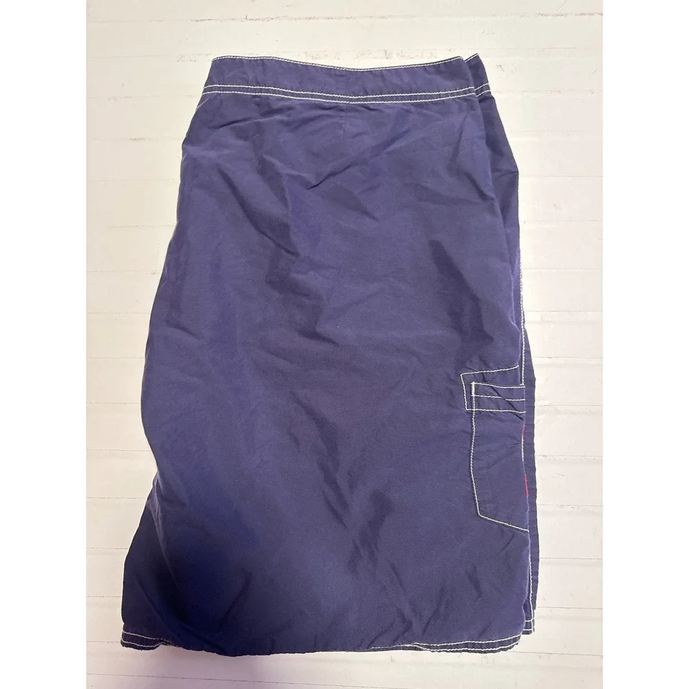 Polo Ralph Lauren Swim Trunks Mens 40 Navy Blue Good Big Pony Cargo Board Shorts